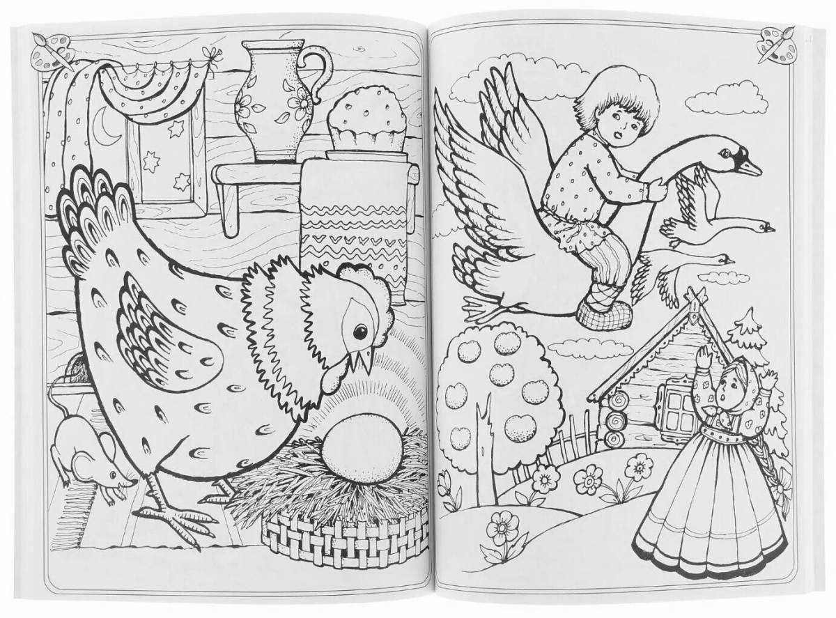 Coloring fairytale rosman