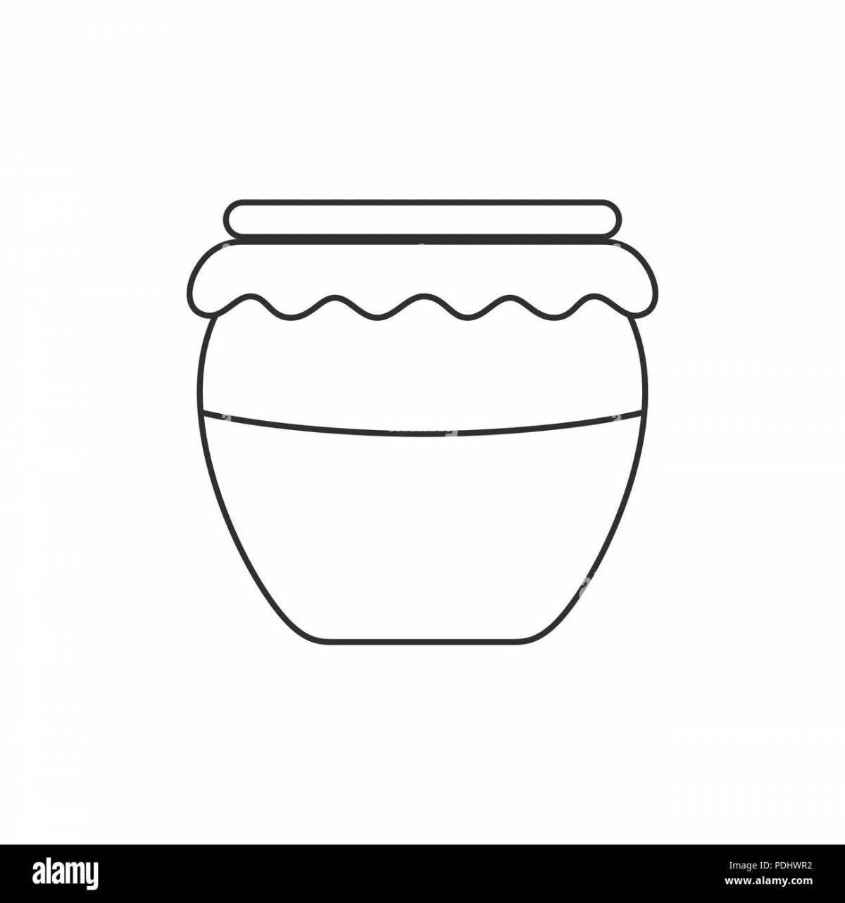 Coloring pot