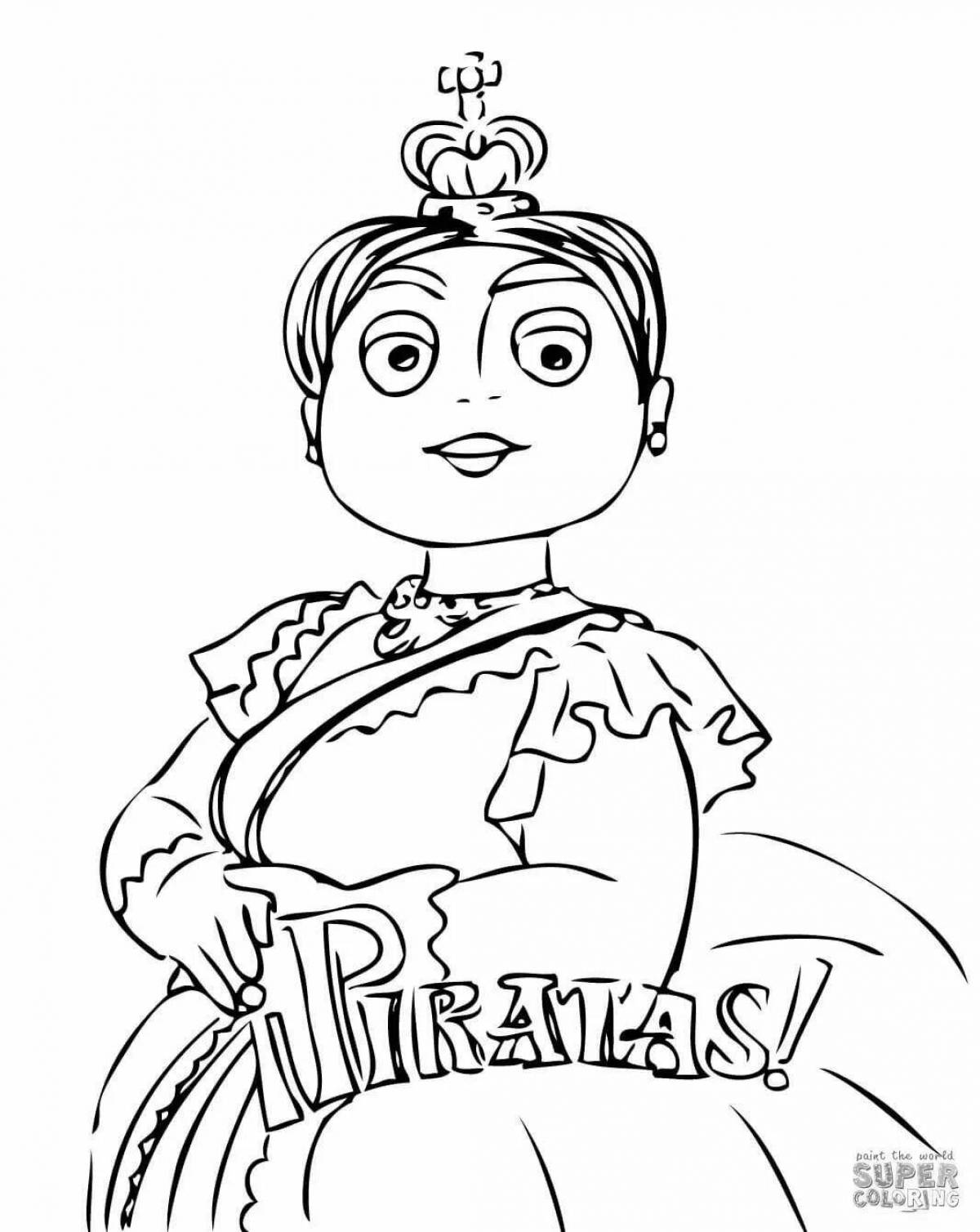 Victoria shining coloring page