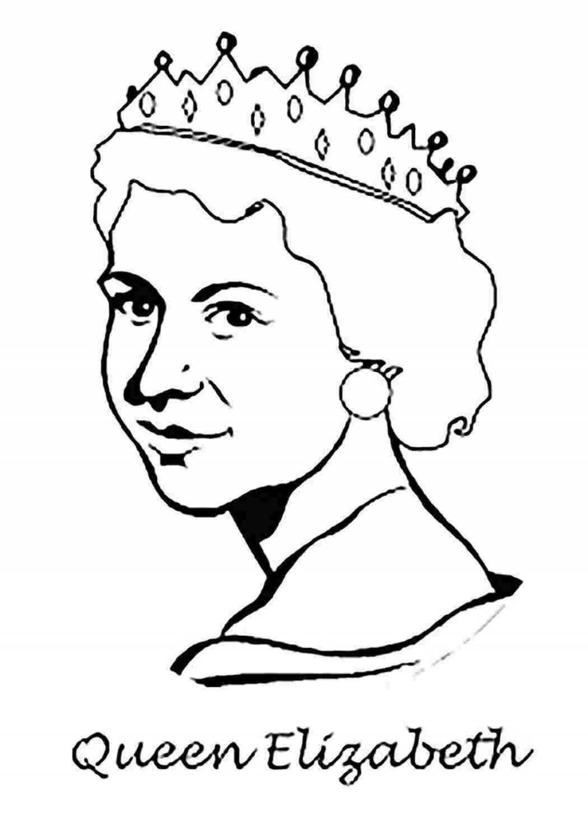 Victoria's playful coloring page
