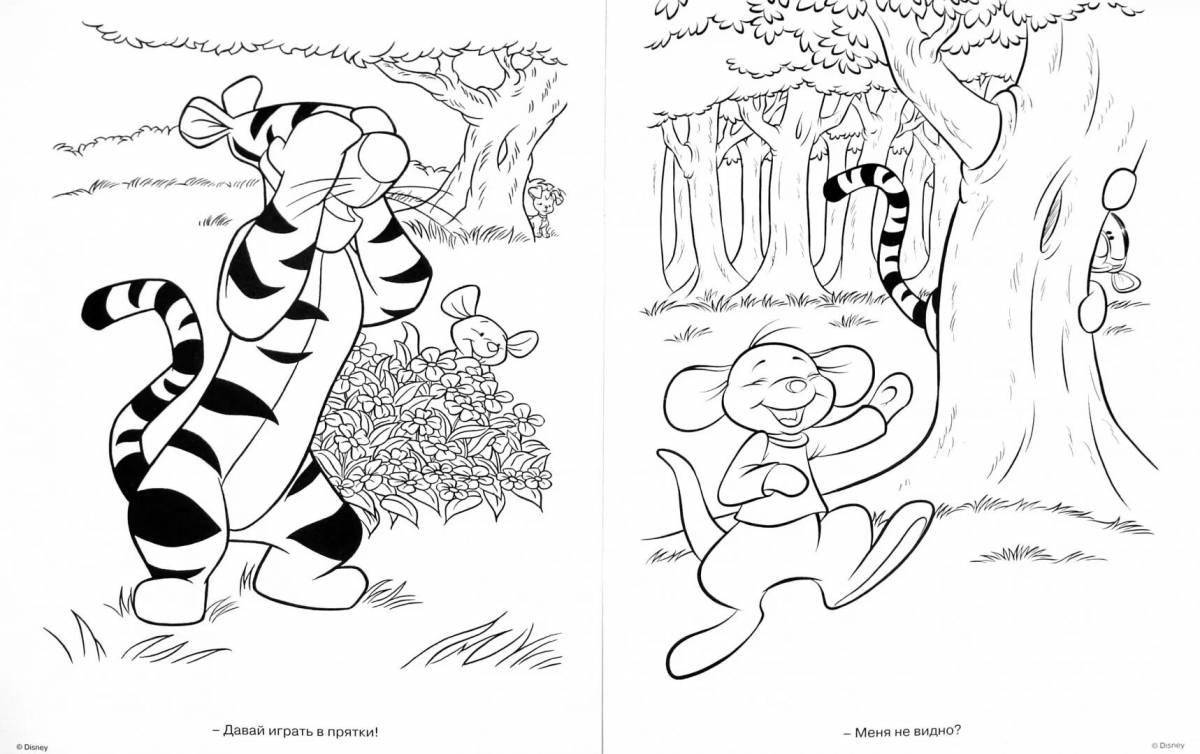 Exciting hide and seek coloring book