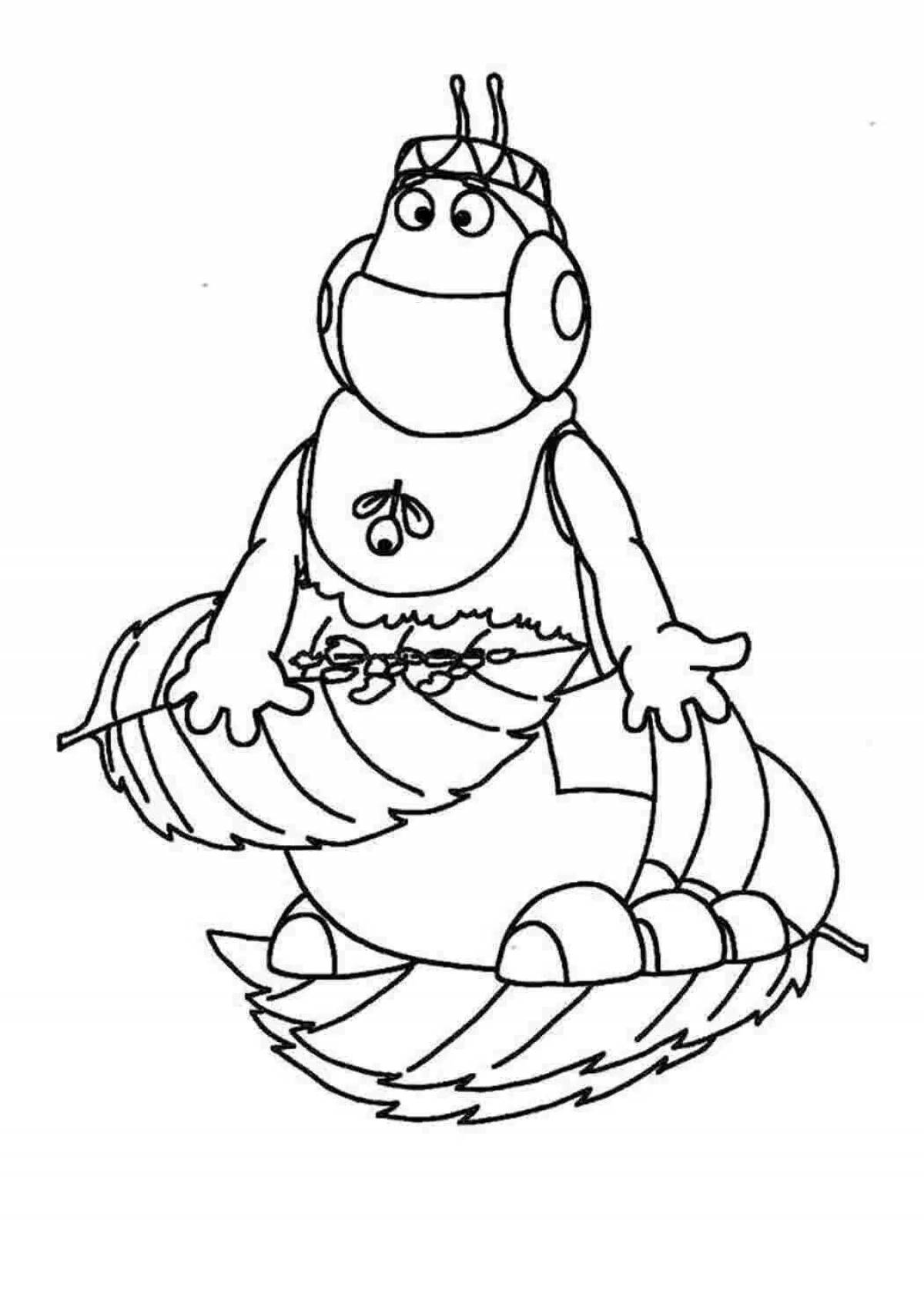 Cute baby doll coloring book