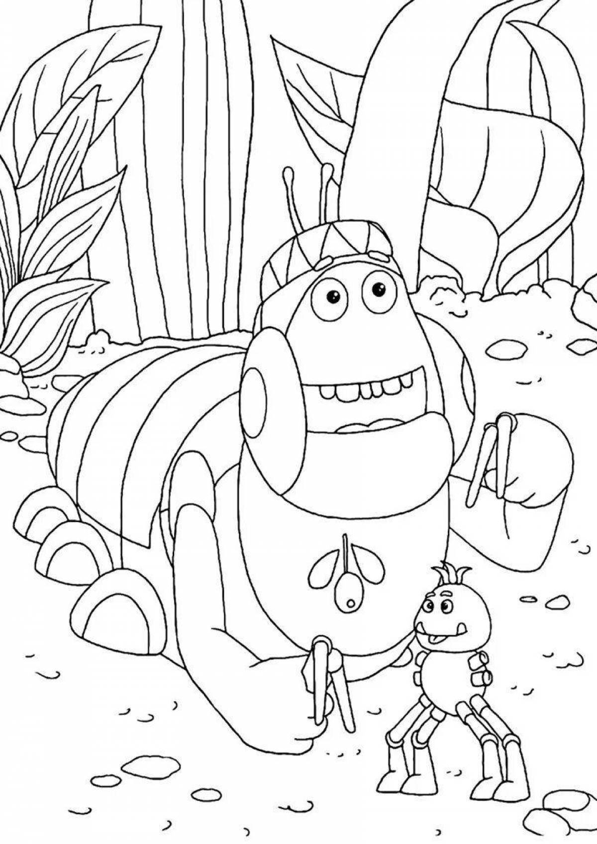 Beautiful coloring baby doll