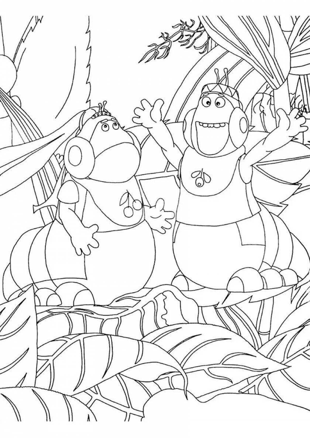 Fun coloring baby doll