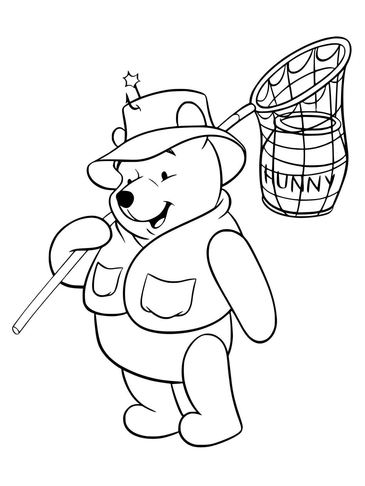 A fascinating cartoon character coloring page