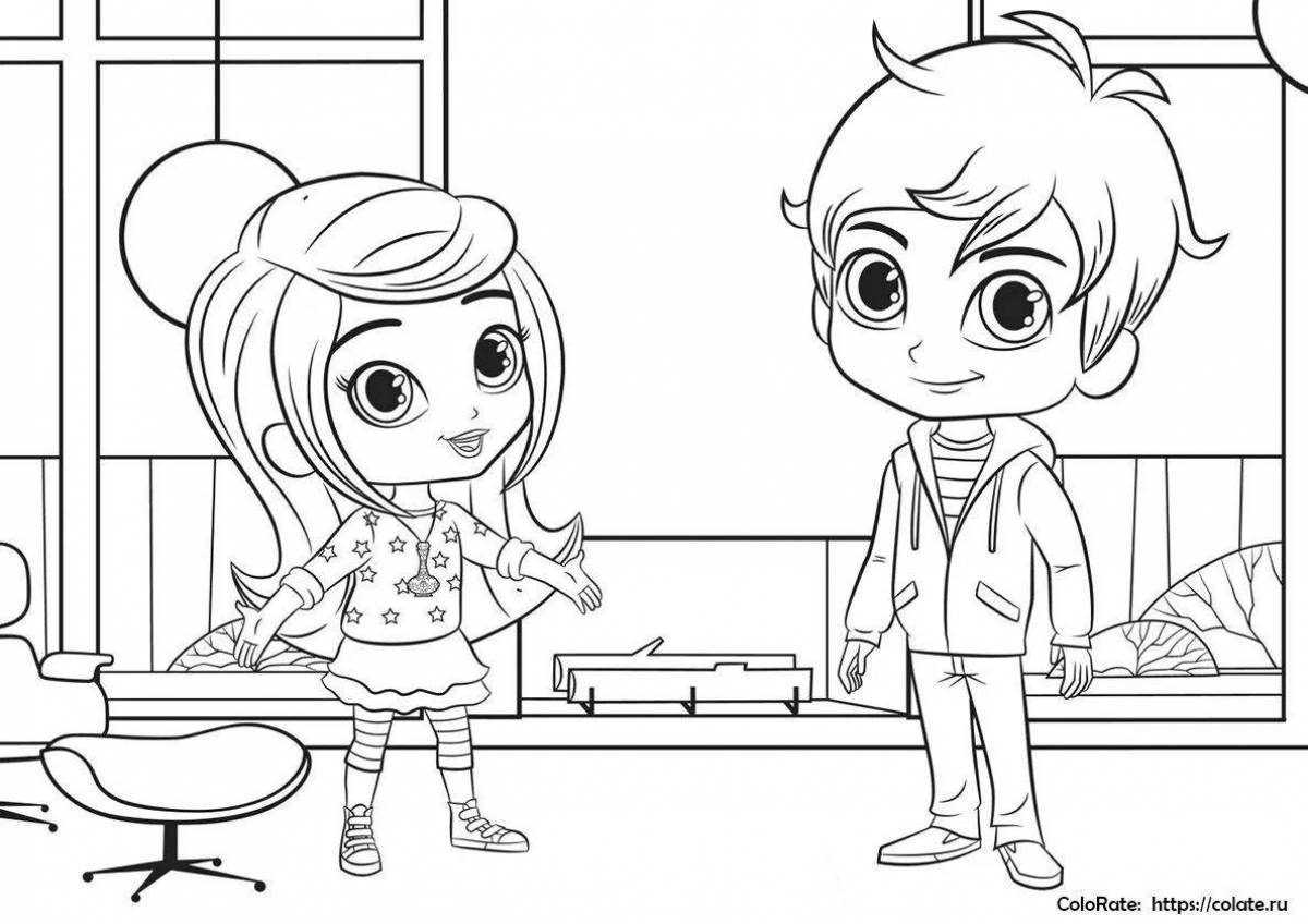 Delightful lei coloring