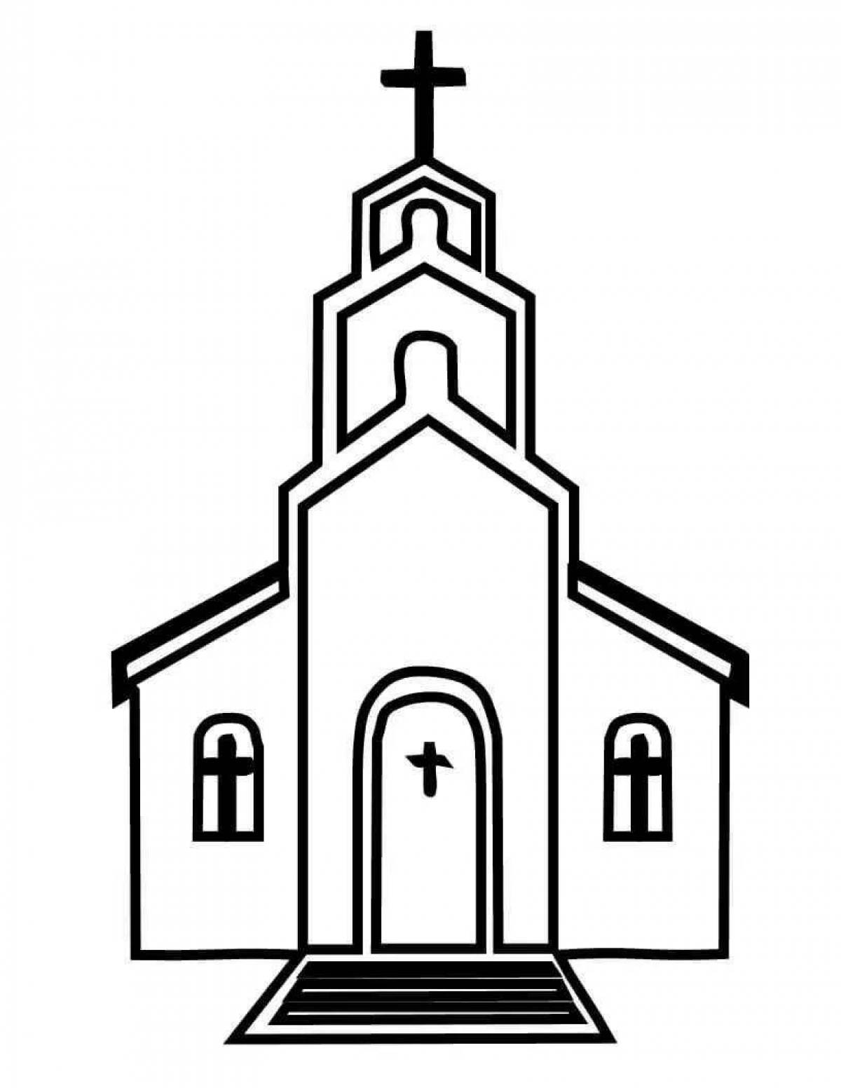 Great monastery coloring page