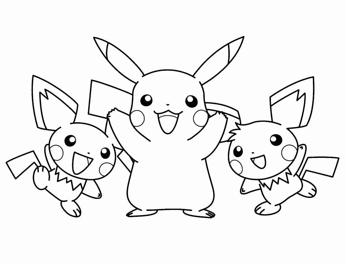 Great pichu coloring book