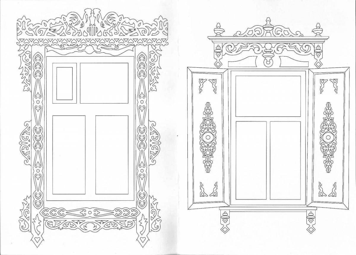 Fun coloring of architraves