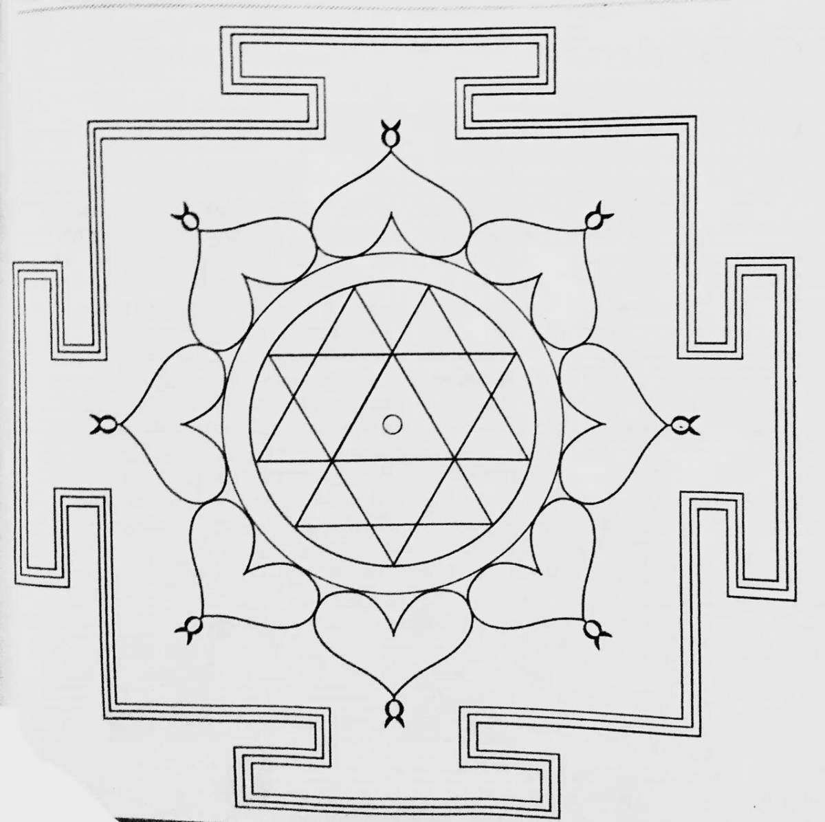 Great yantra coloring book