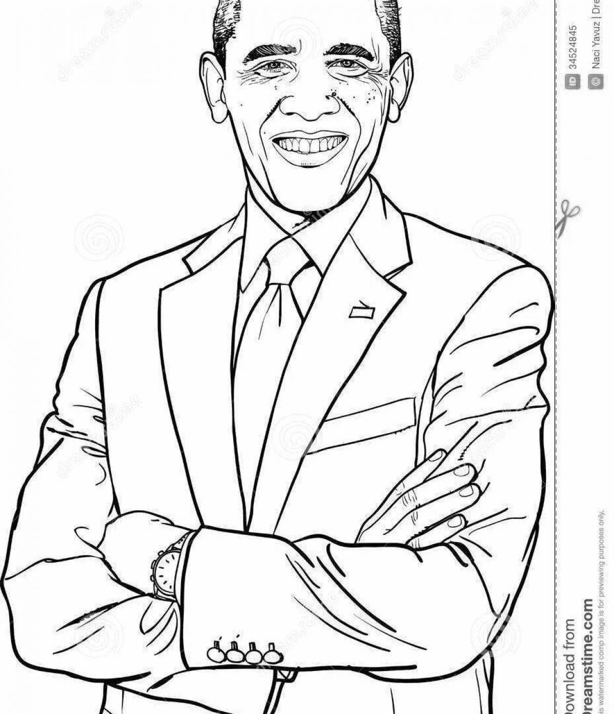 Charming president coloring book