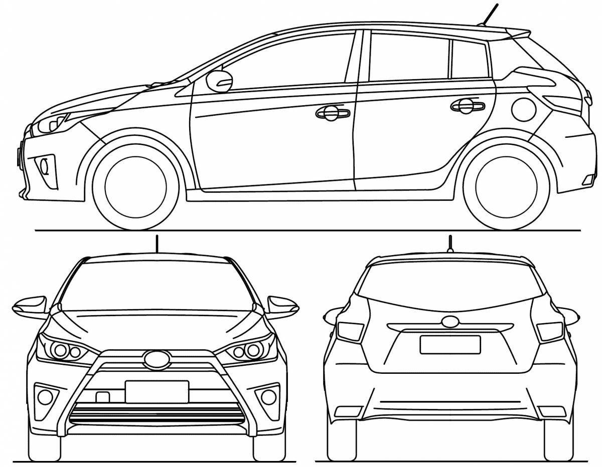 Colouring charming corolla