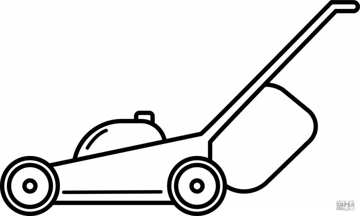 Inviting lawn coloring page