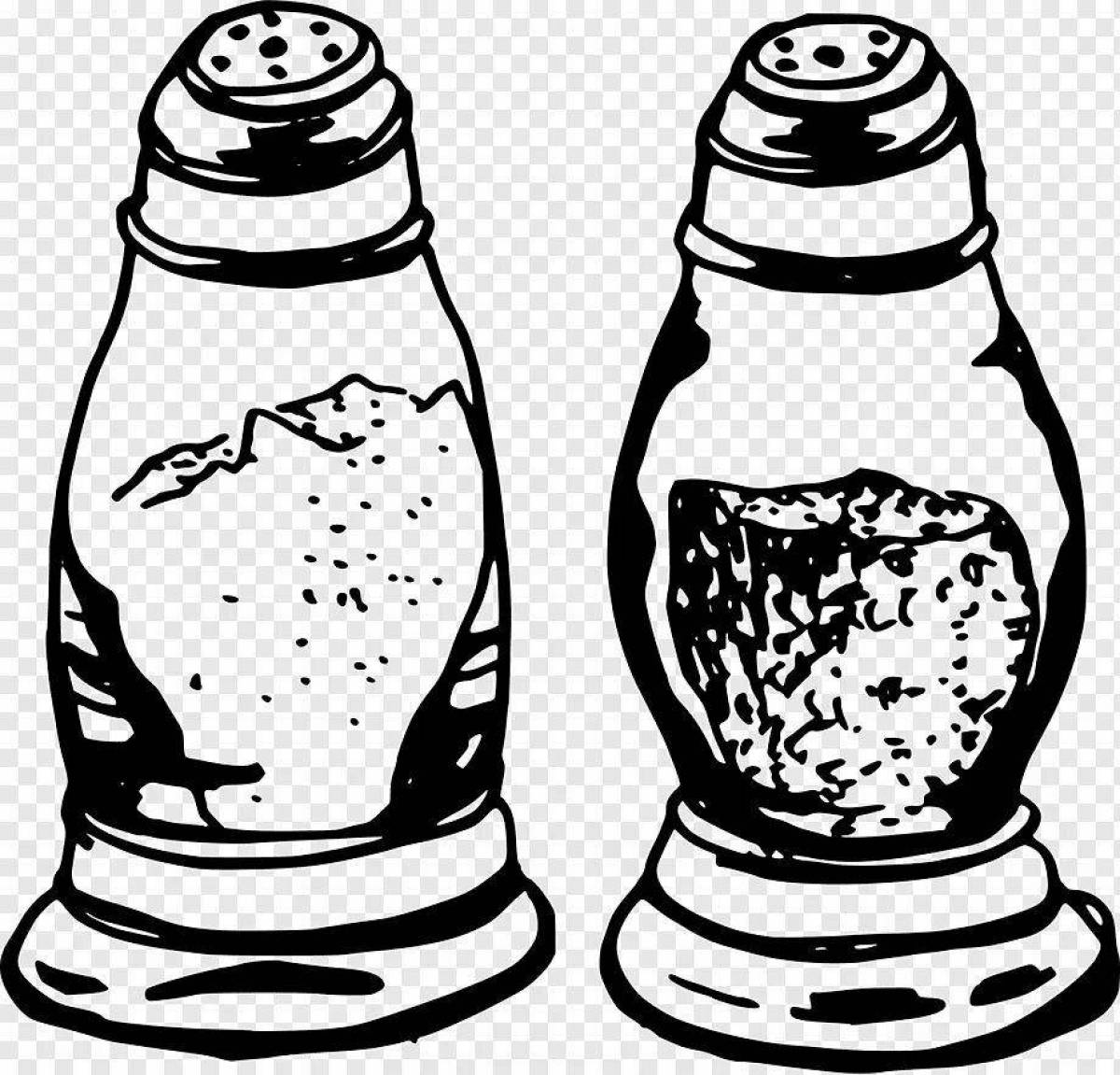 Colouring cool salt shaker