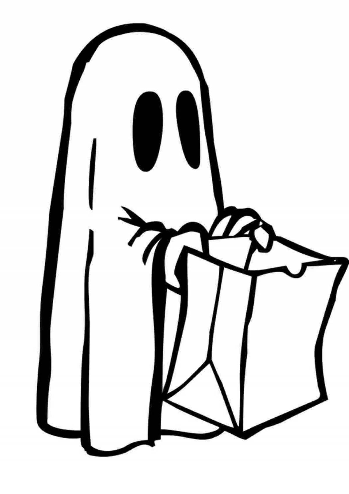 Fancy coloring ghost