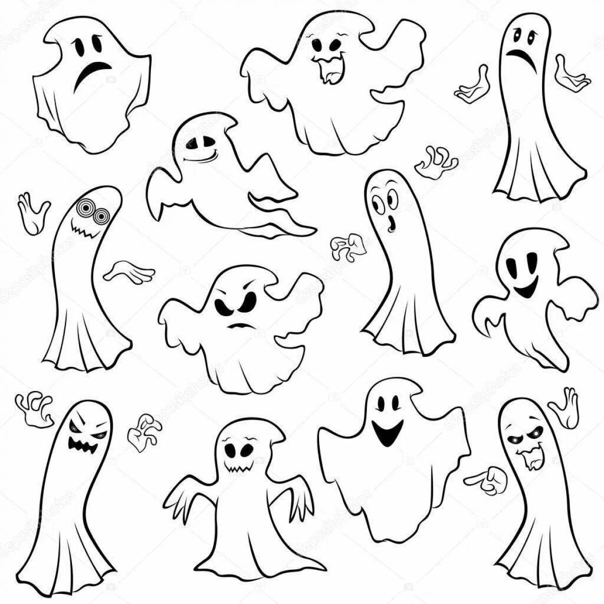 Ghost Mystery Coloring Page