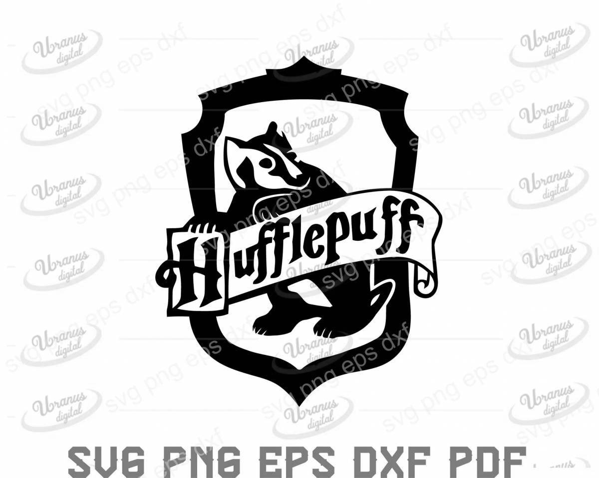 Exciting hufflepuff coloring book