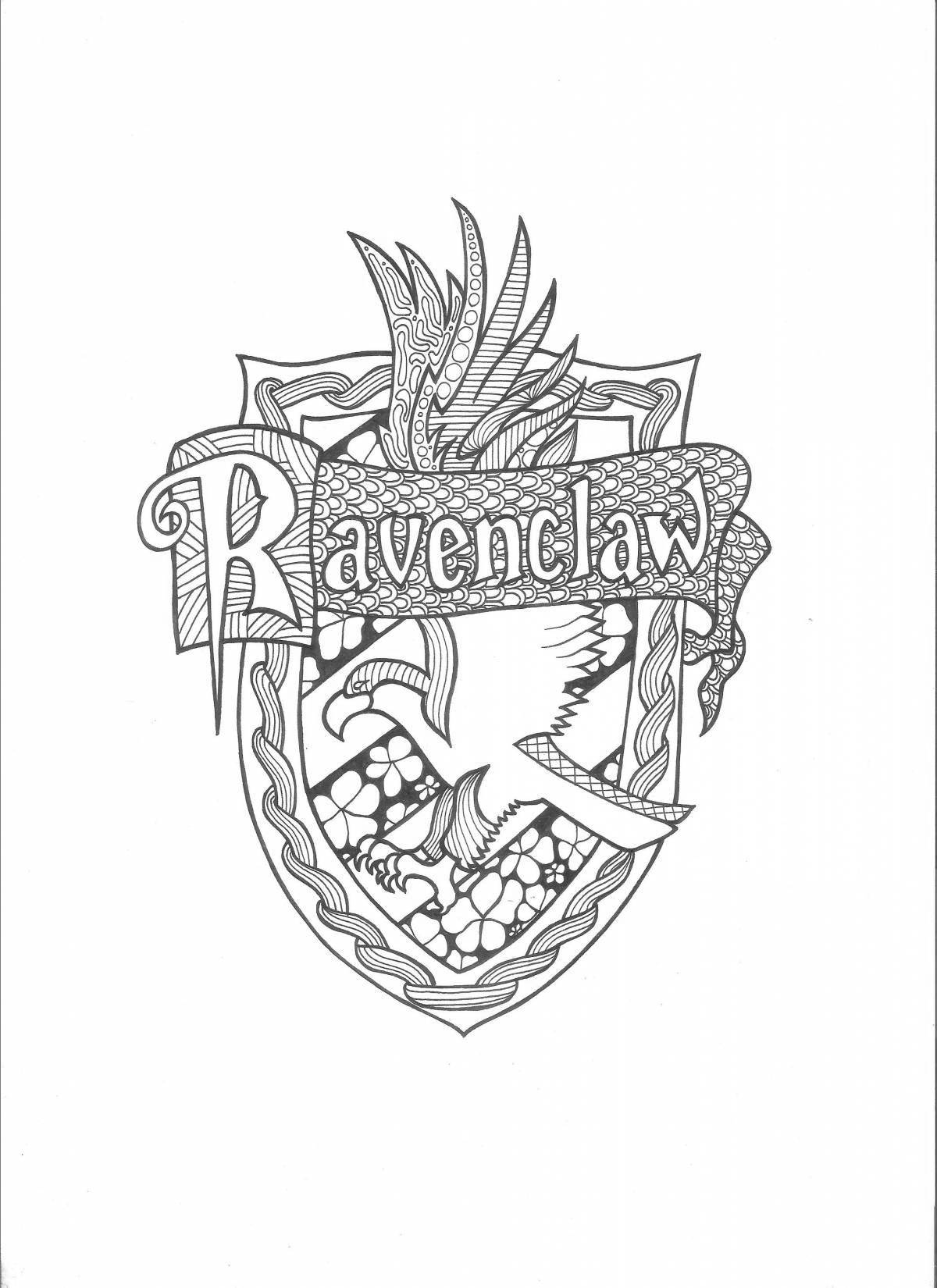 Delightful hufflepuff coloring book