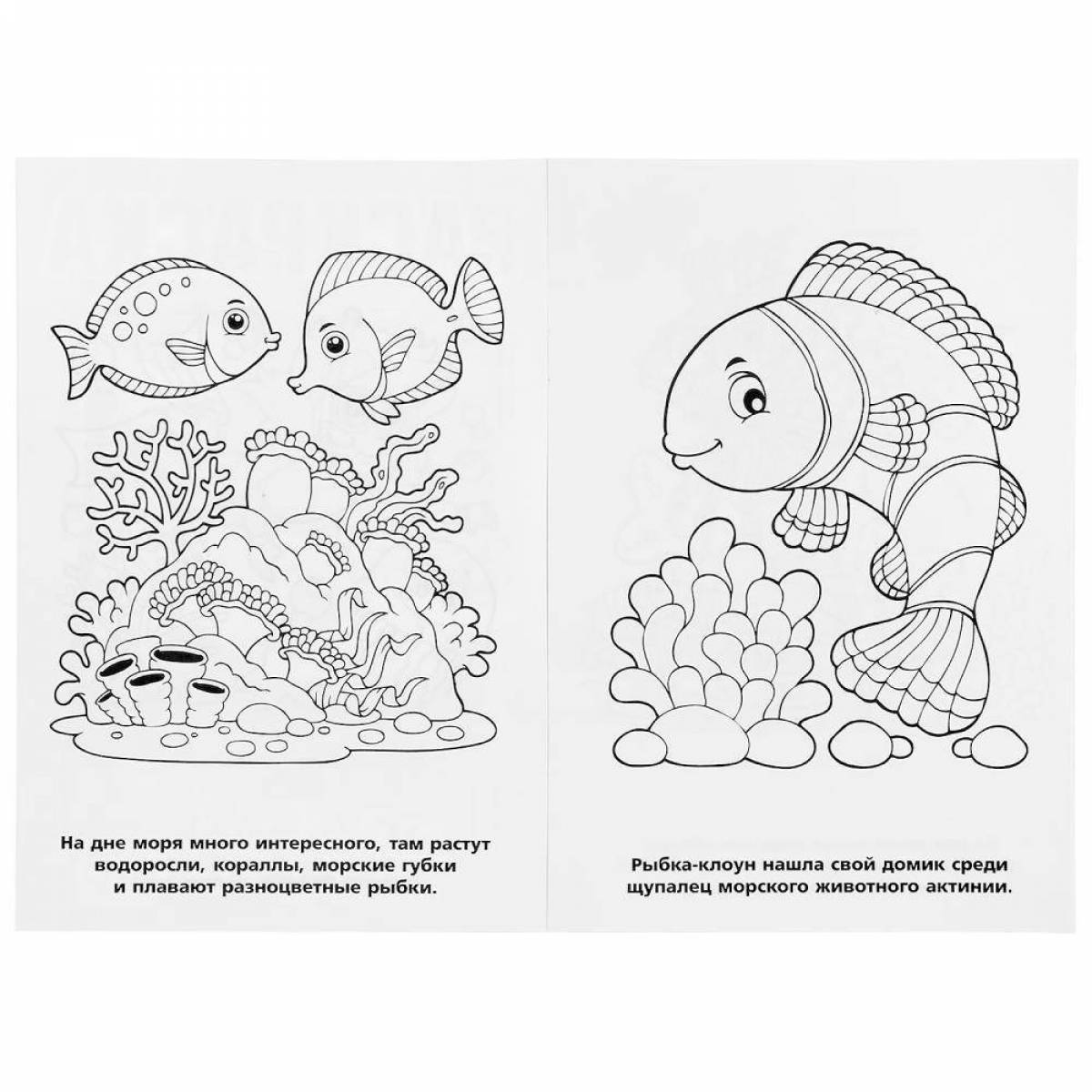 Glowing plant coloring page