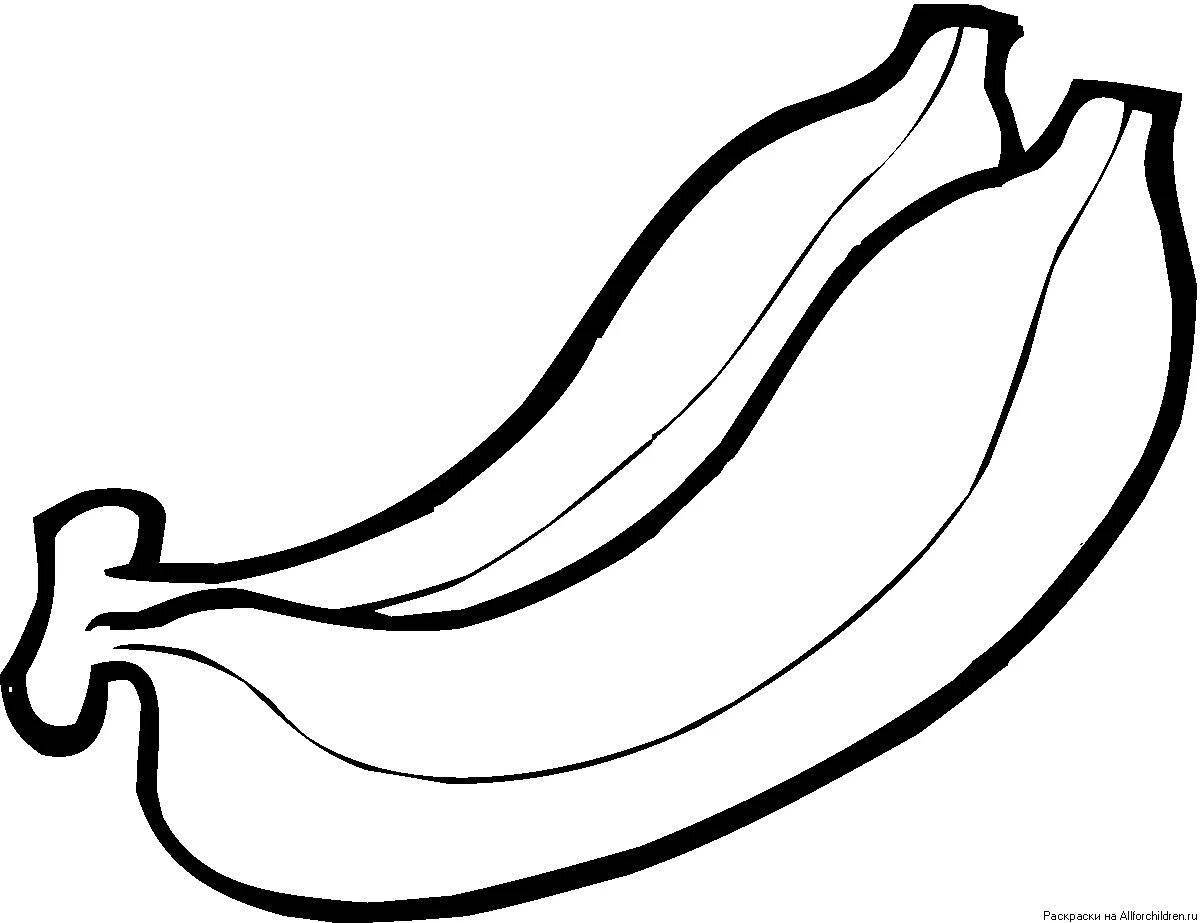 Увлекательная раскраска бананов