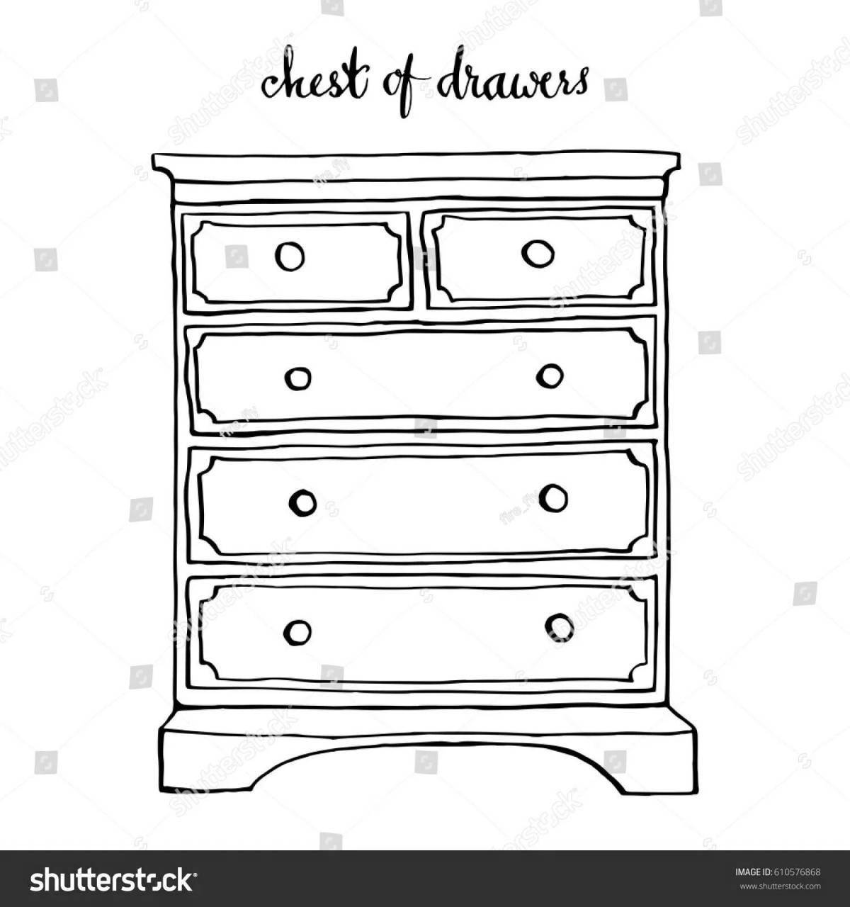 Fabulous buffet coloring page