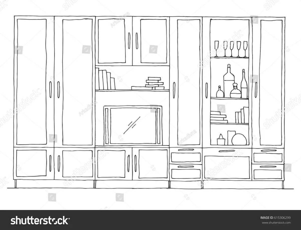 Coloring page wonderful buffet