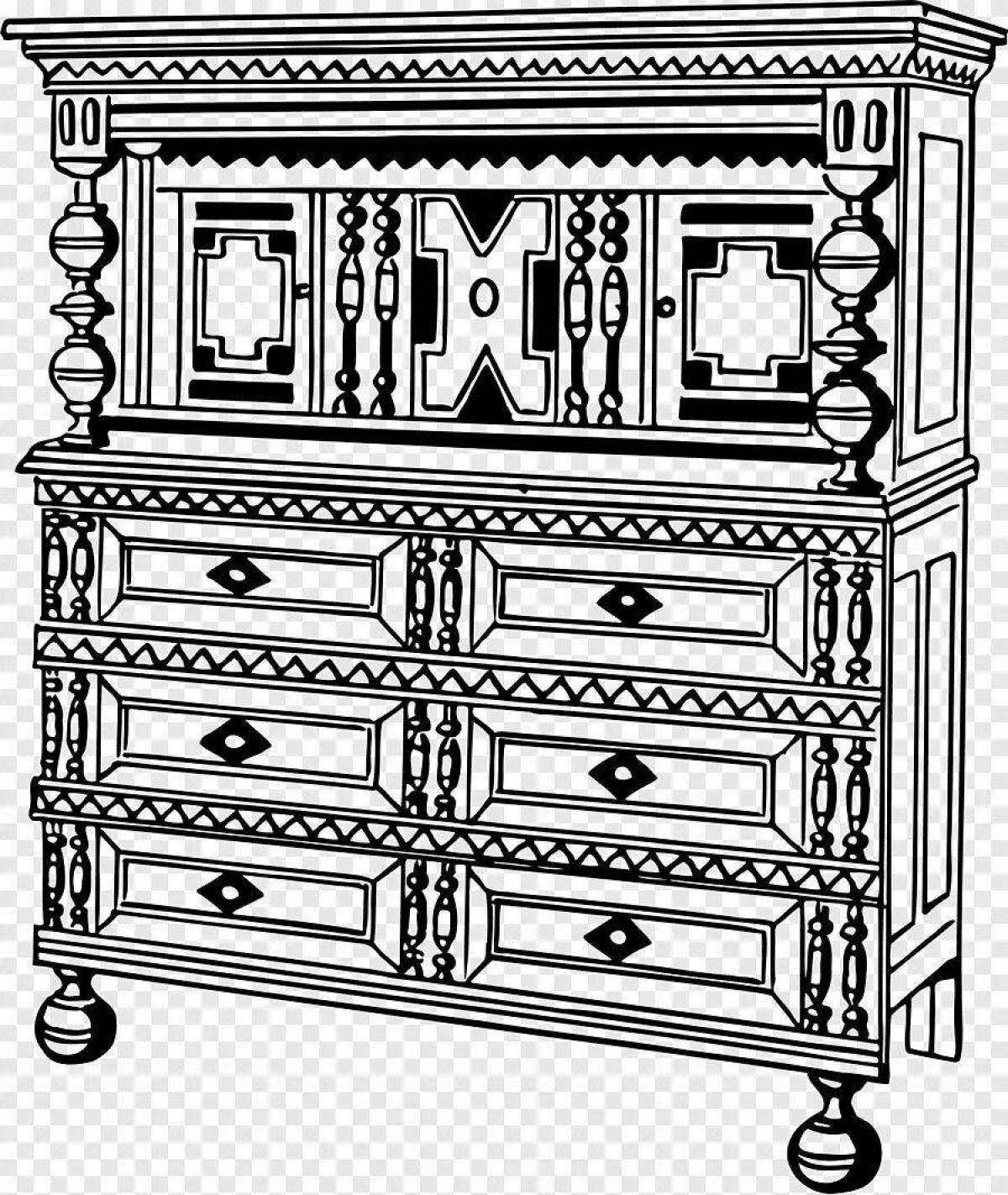 Luxury buffet coloring page