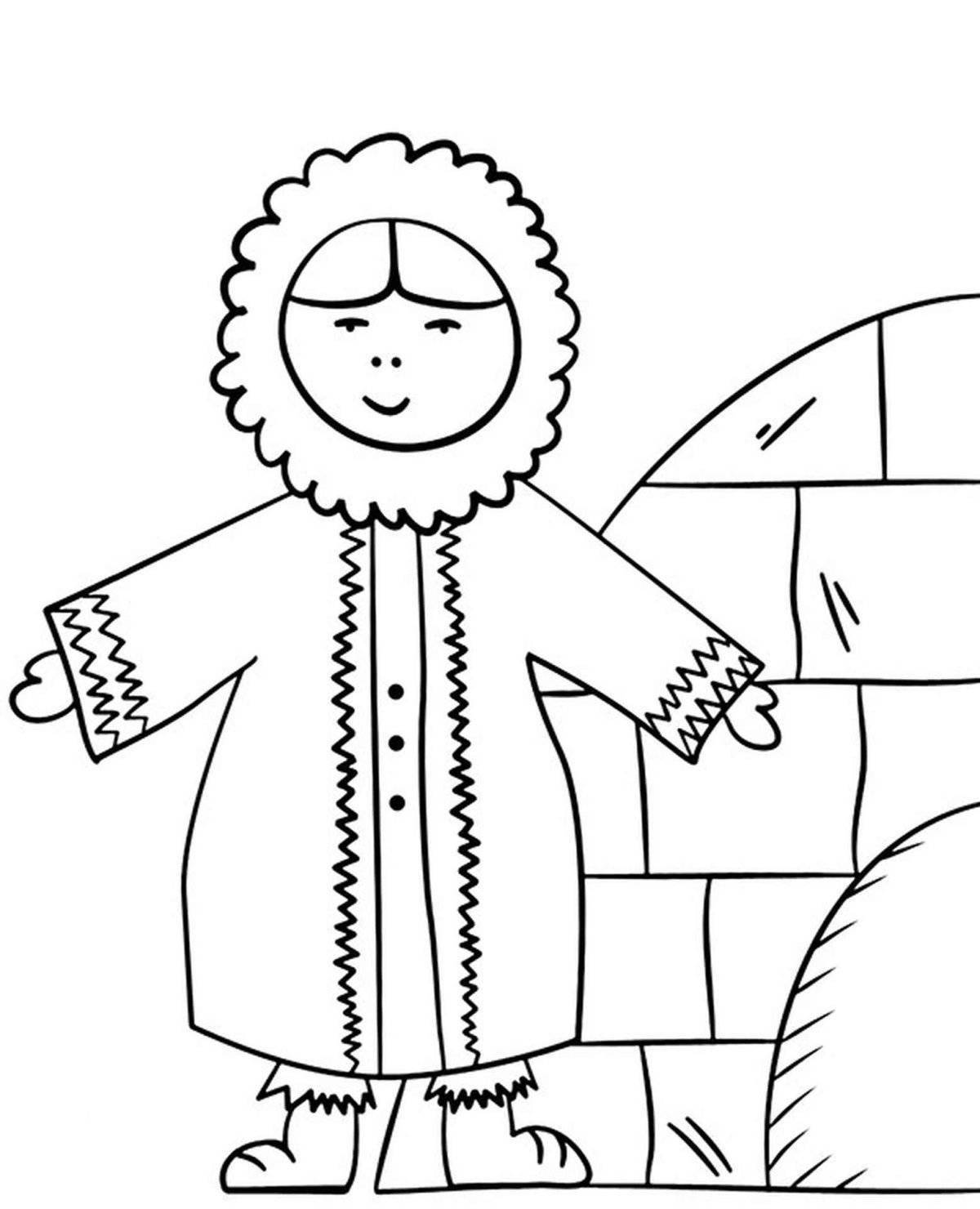 Delightful Nenets coloring book