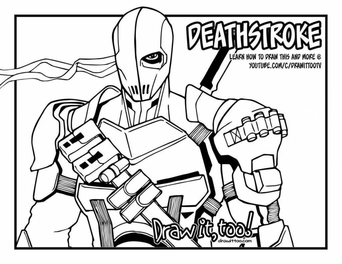 Deathstroke awesome coloring book