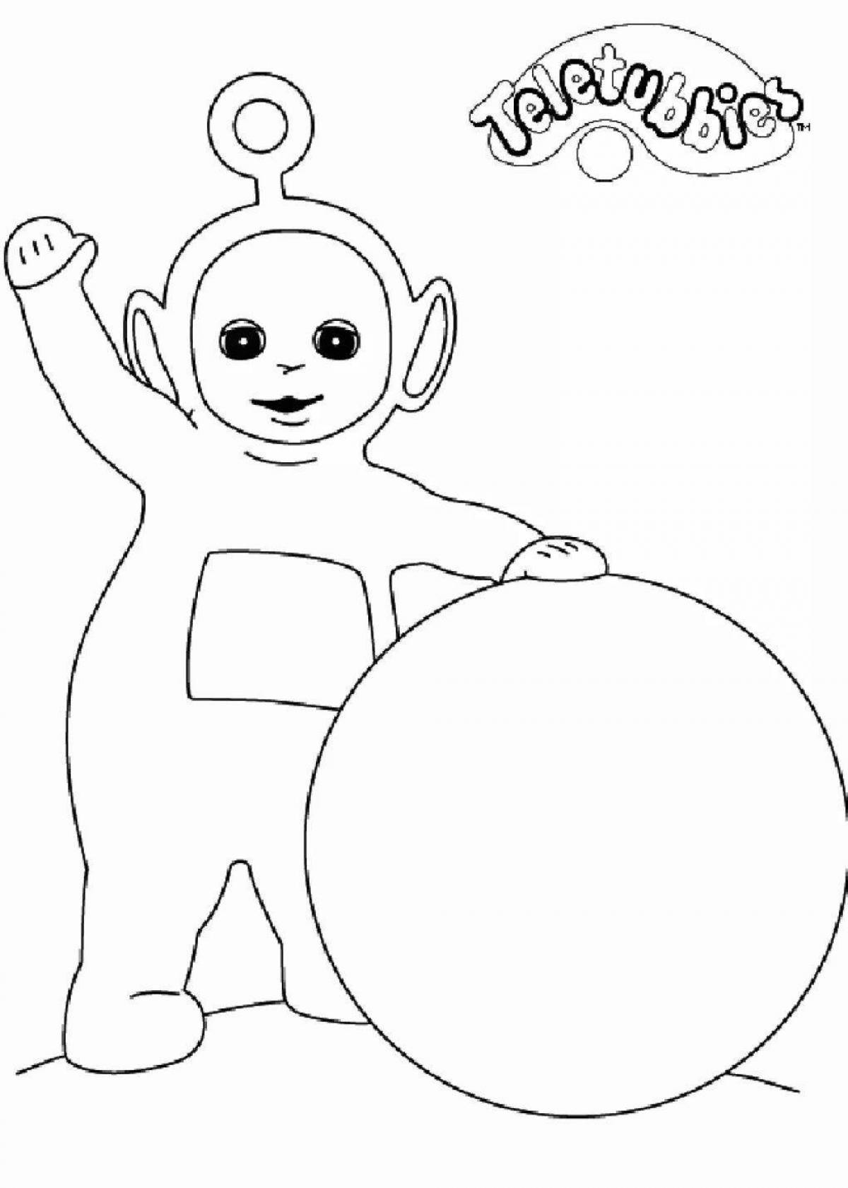 Slender-tubbies bright coloring pages