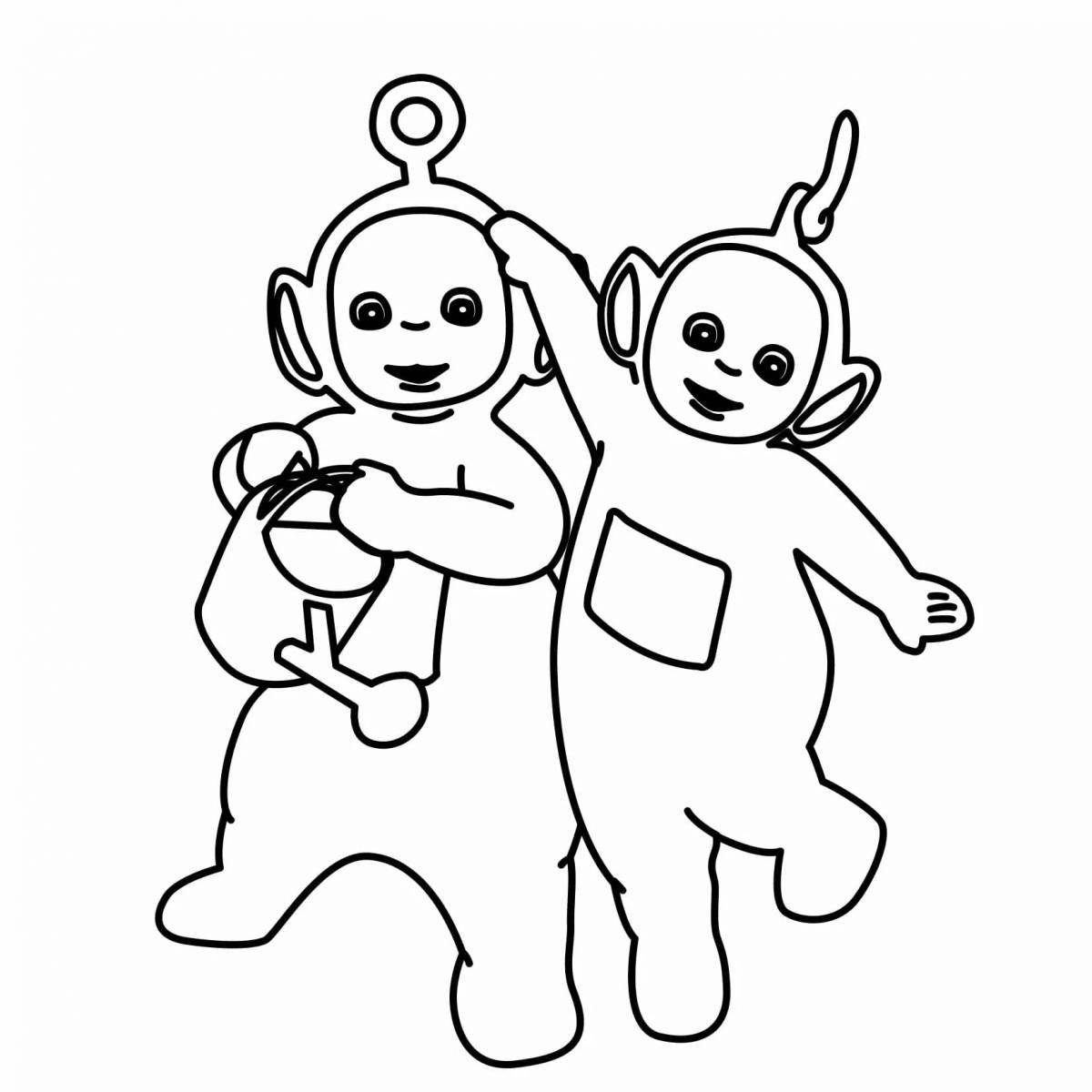 Adorable slender belly coloring page