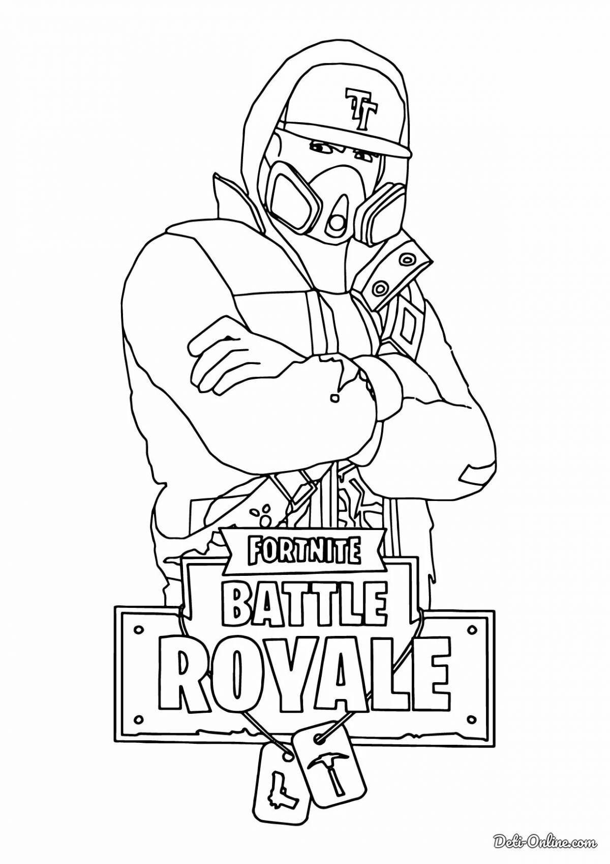 Удивительная страница раскраски пабга