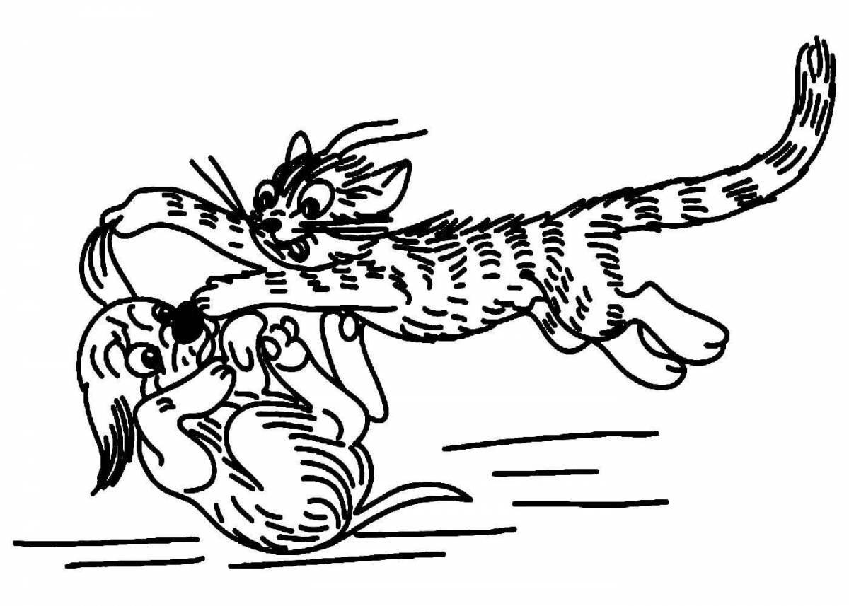 Раскраска очаровательный сутеев