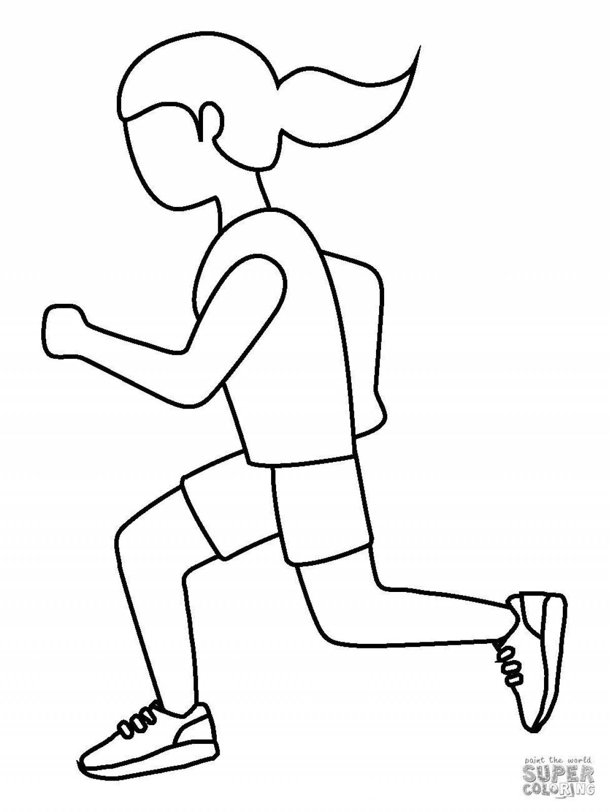 Coloring page brave run