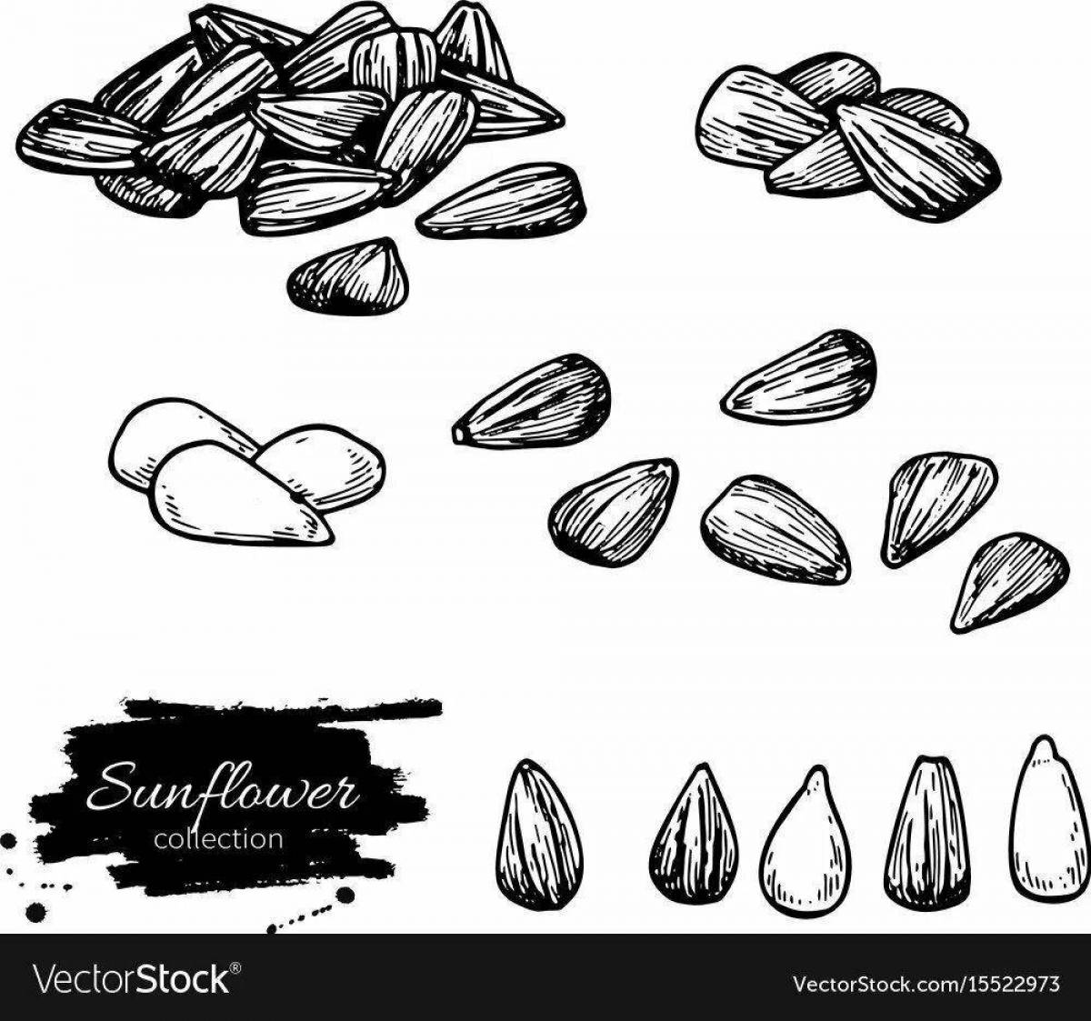 Exciting grain coloring page