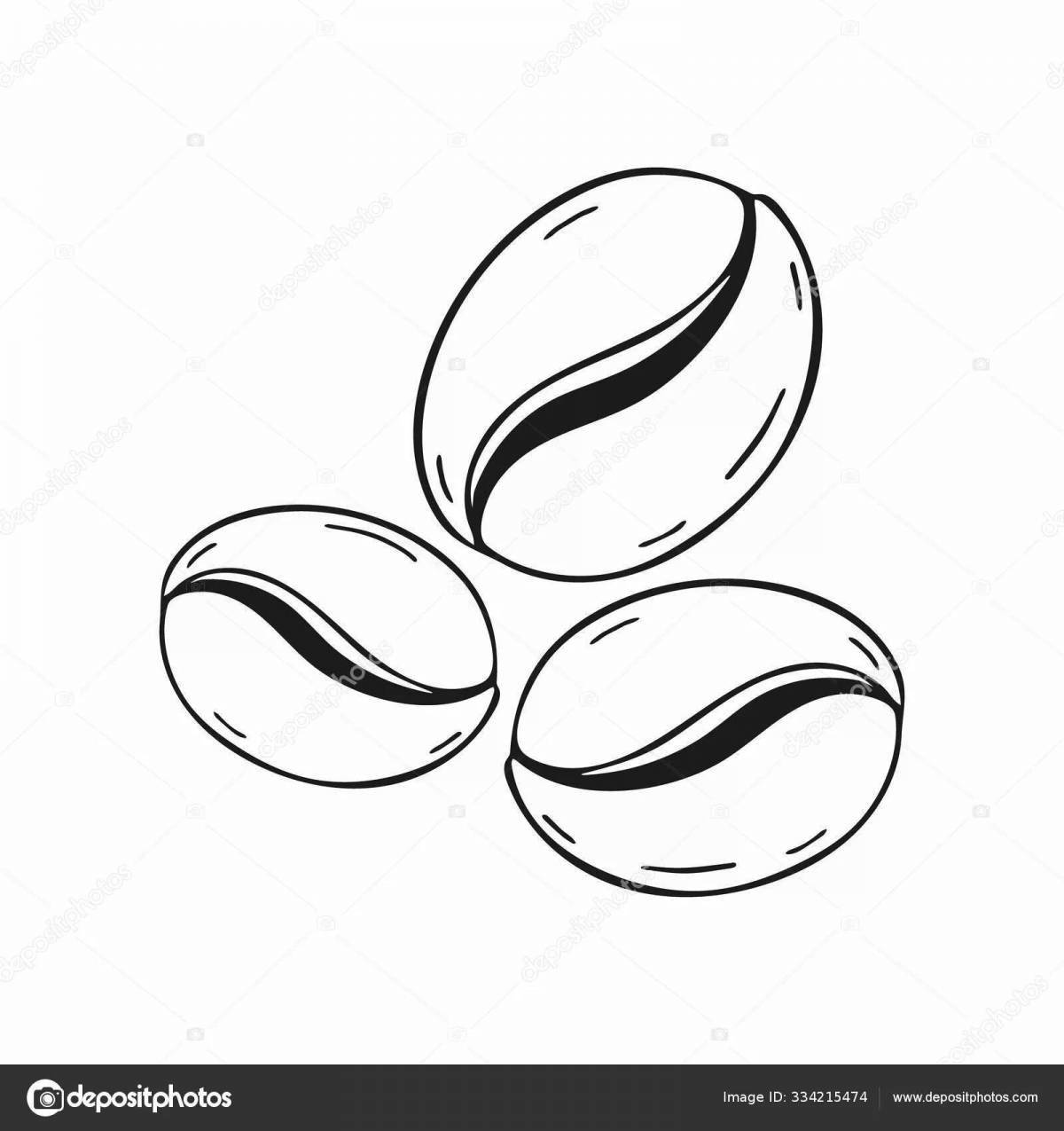 Charming grain coloring page