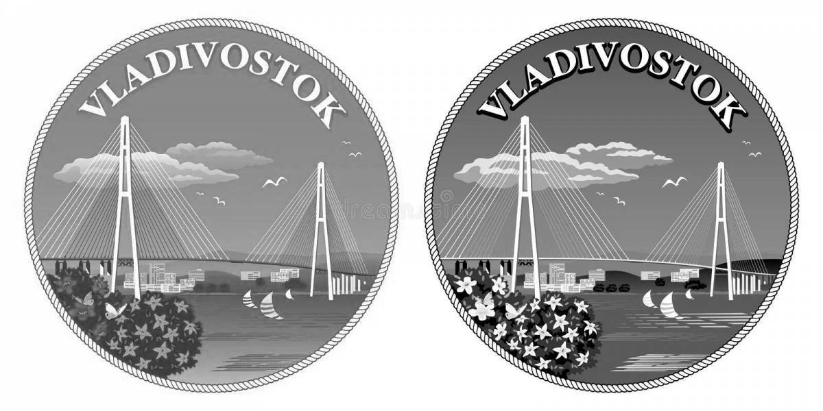 Colouring delightful vladivostok