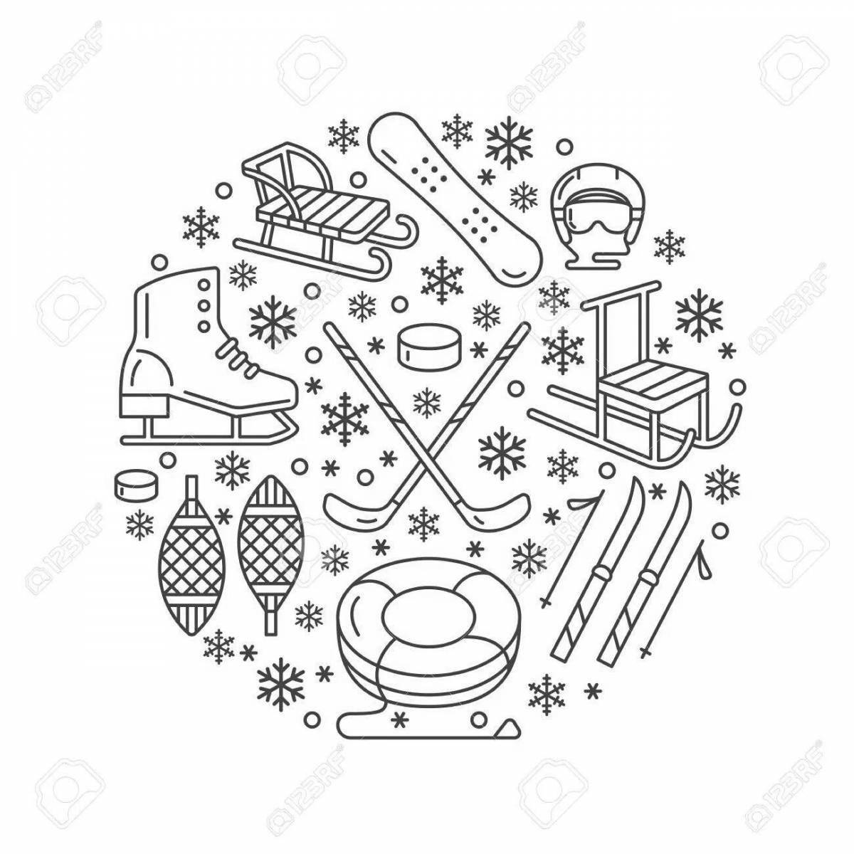 Playful coloring page for pipes