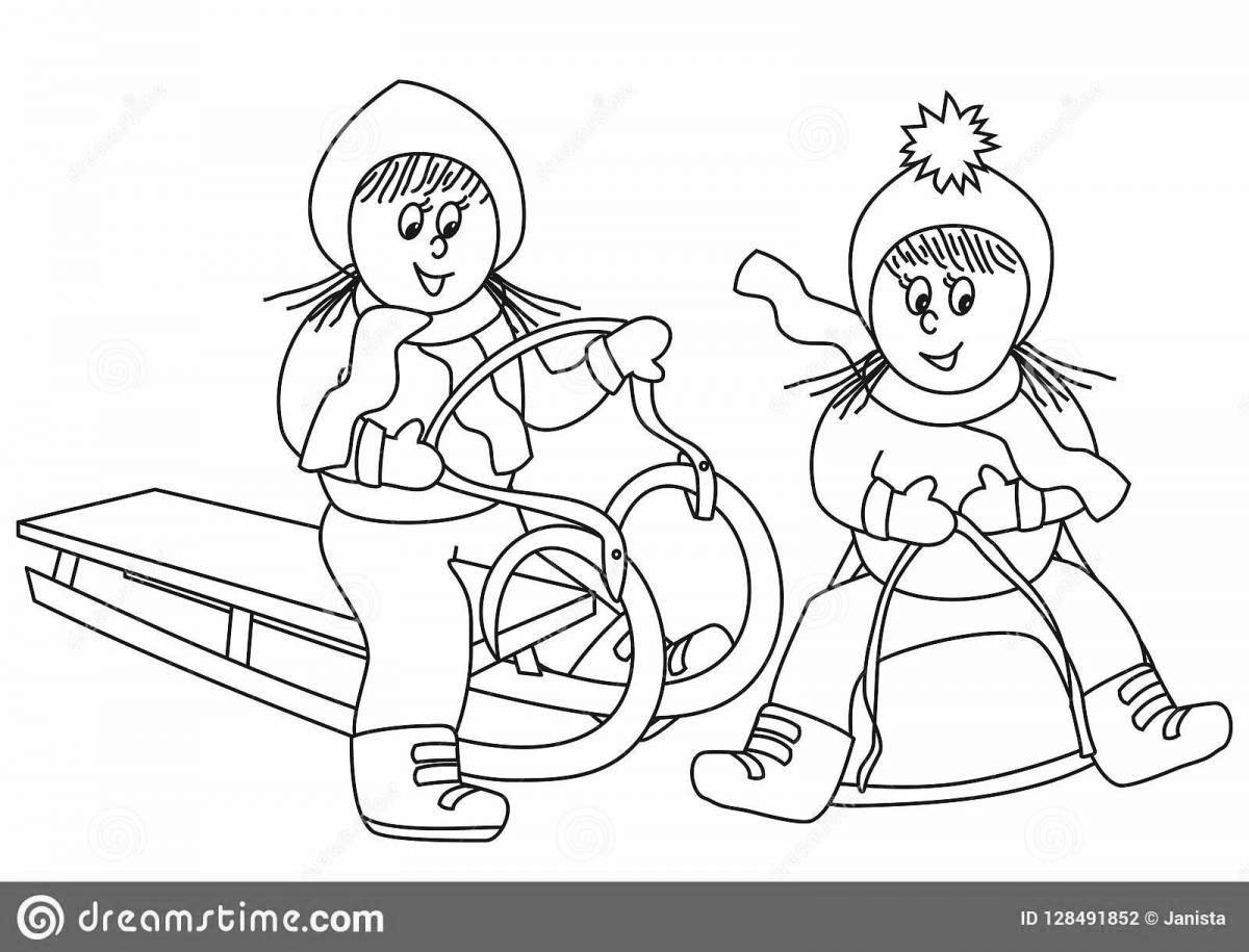 Adorable pipe coloring page