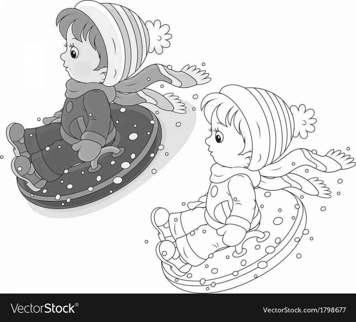 Animated pipe coloring page