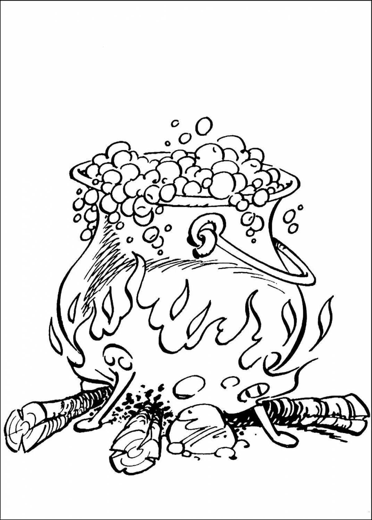 Fancy cauldron coloring