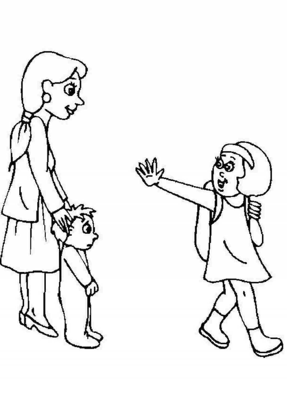 Bright congratulations coloring pages