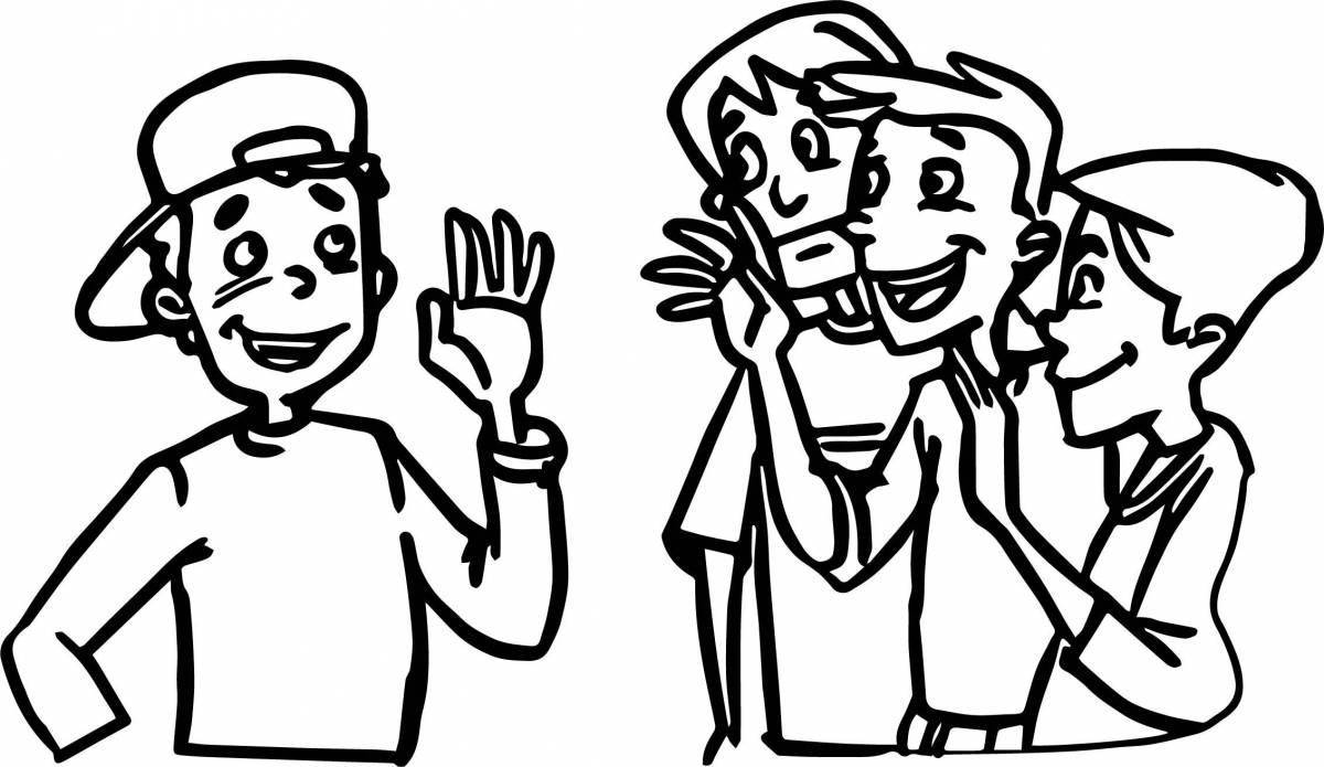 Blessed greetings coloring page