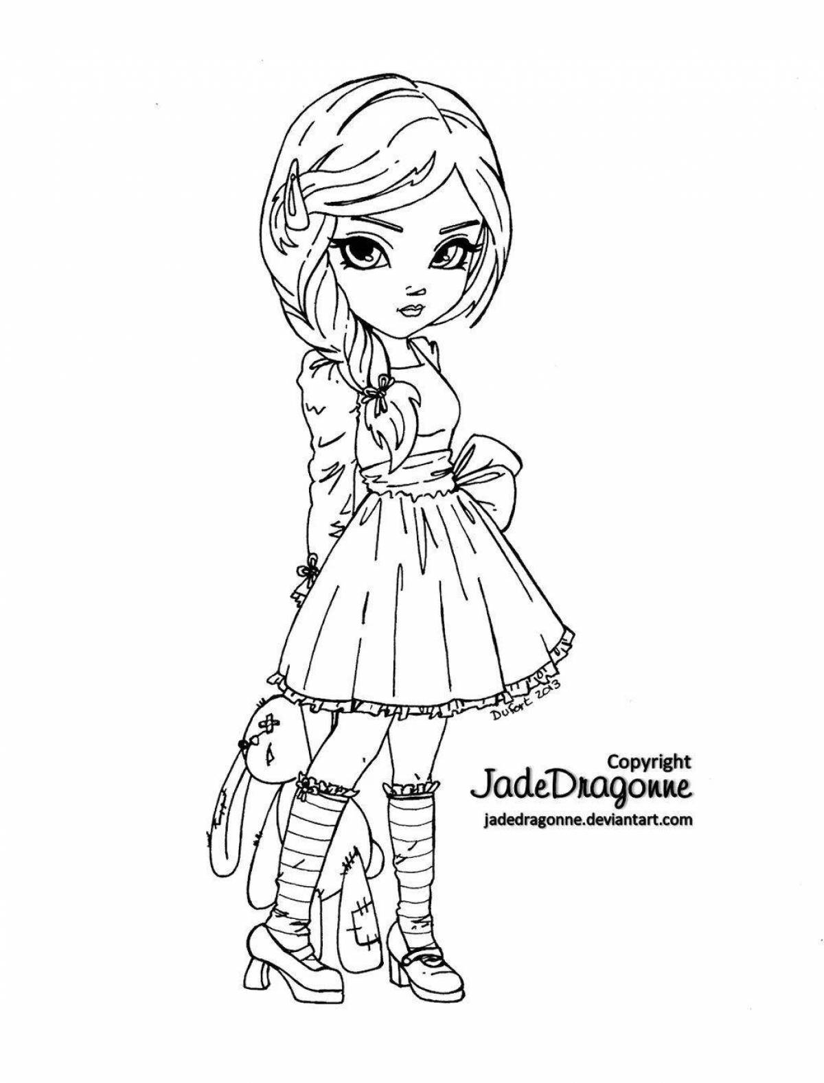 Charming blythe coloring book