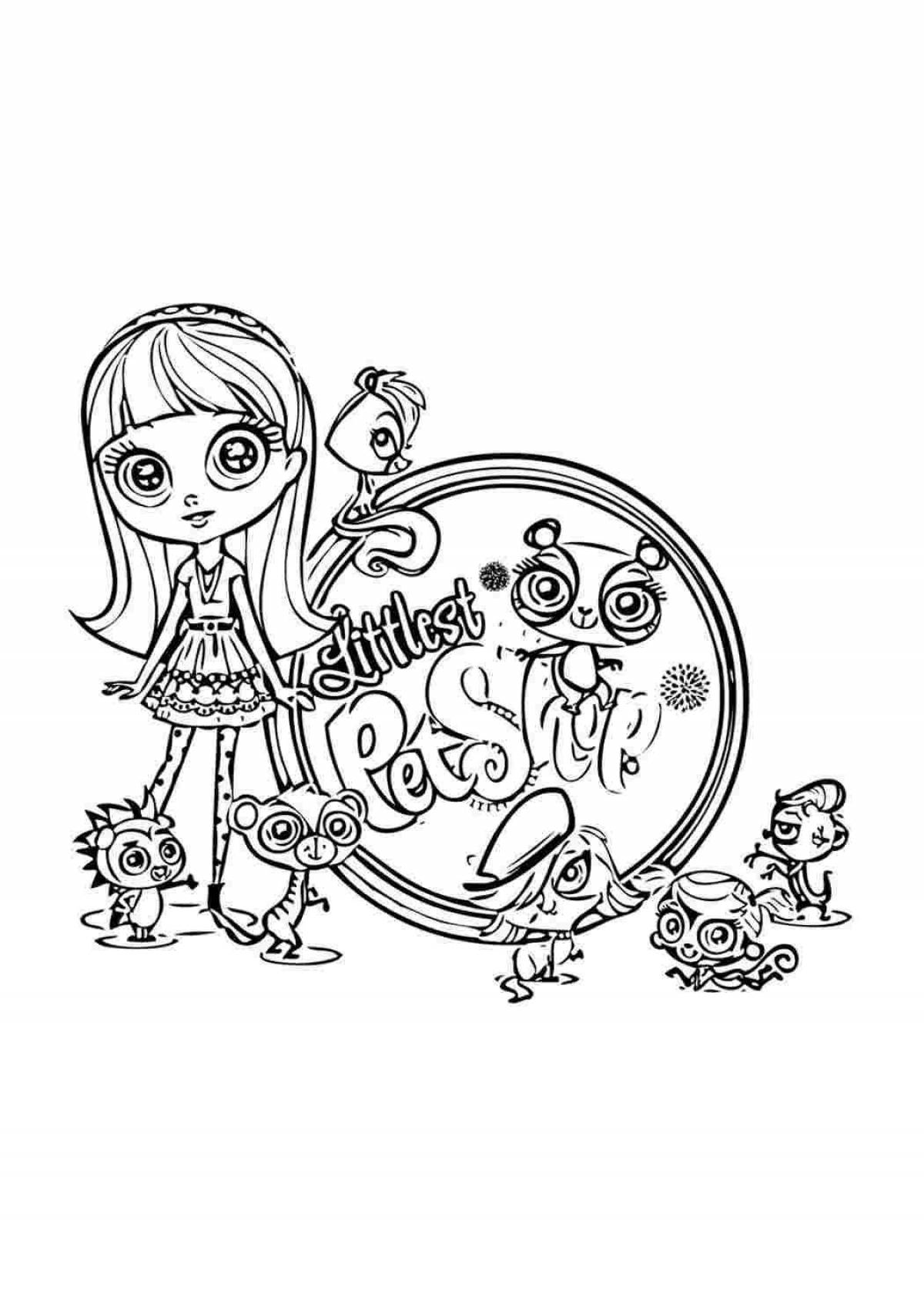 Blythe glitter coloring book