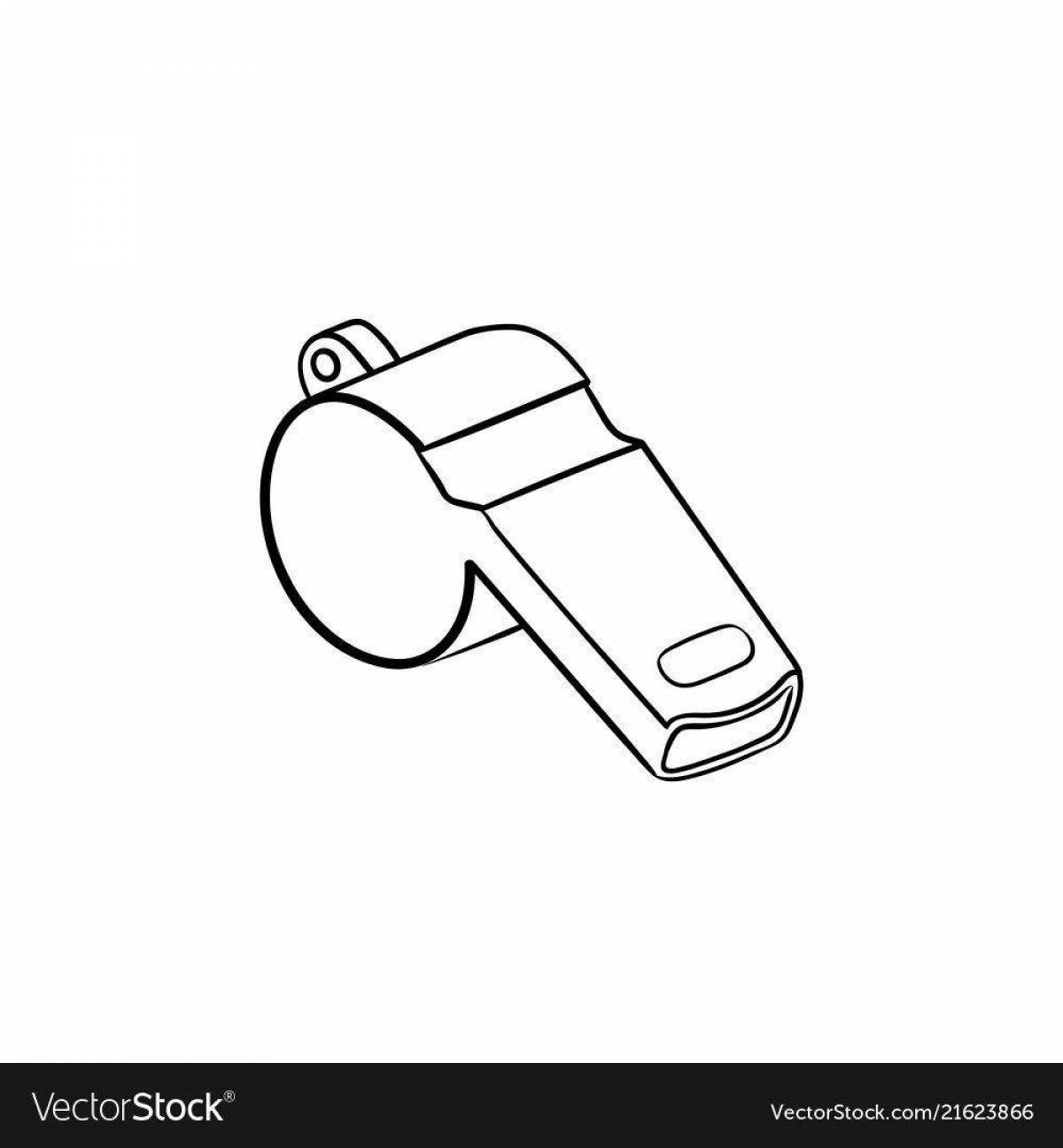 Bright coloring whistle