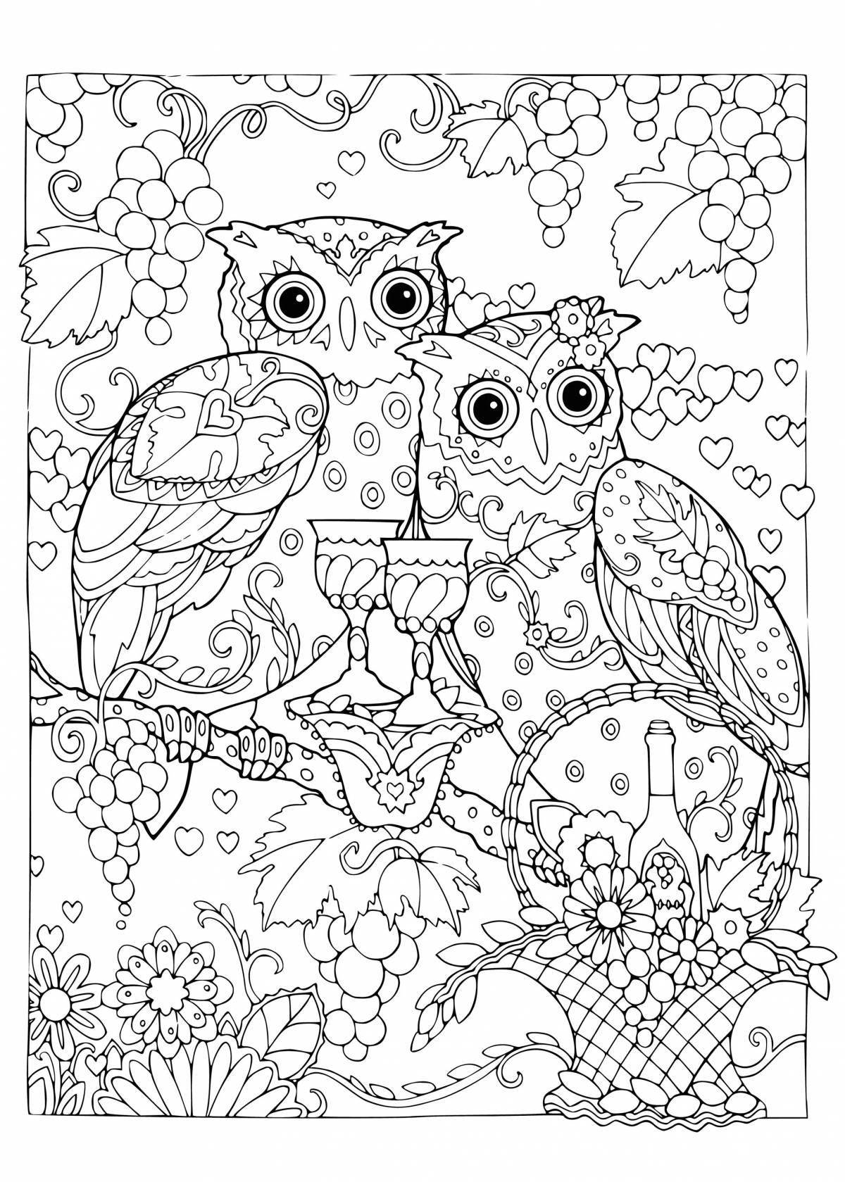Exciting soothing coloring pages
