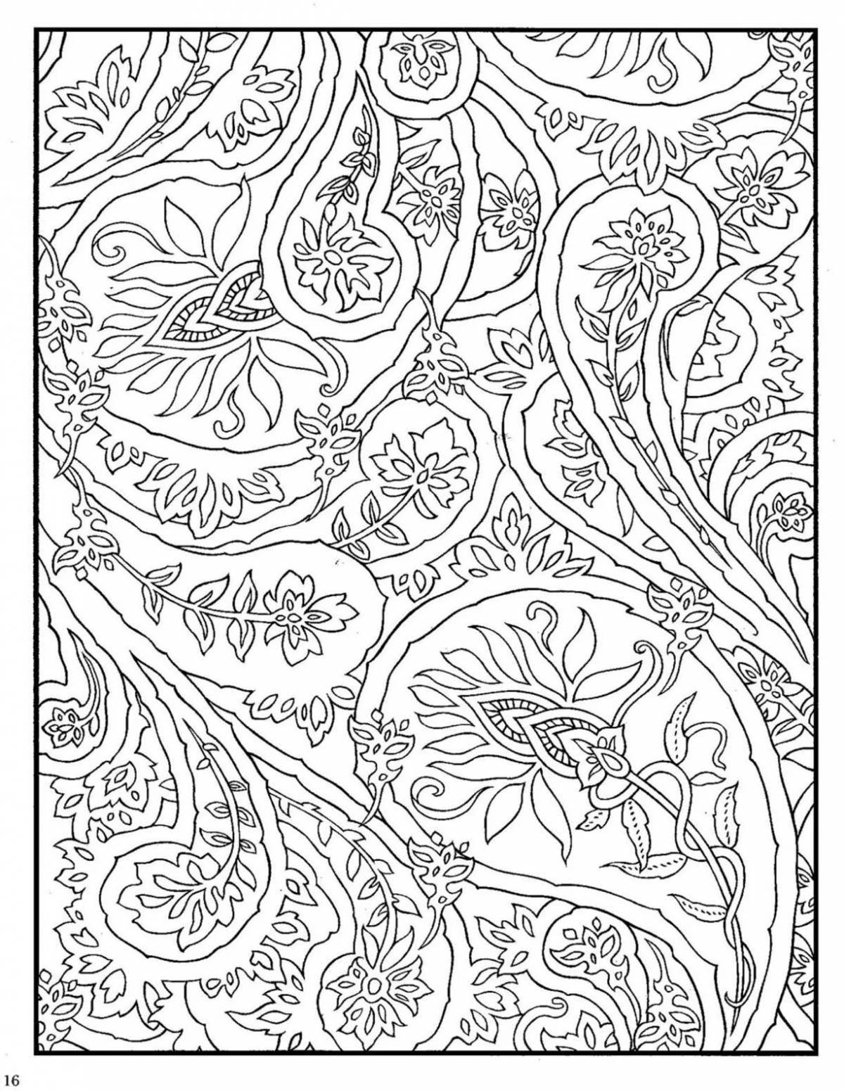 Relaxing soothing coloring pages