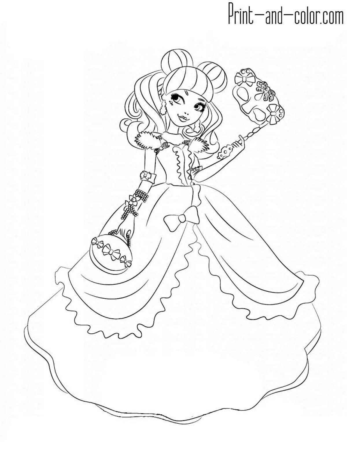 Coloring page beautiful goldilocks