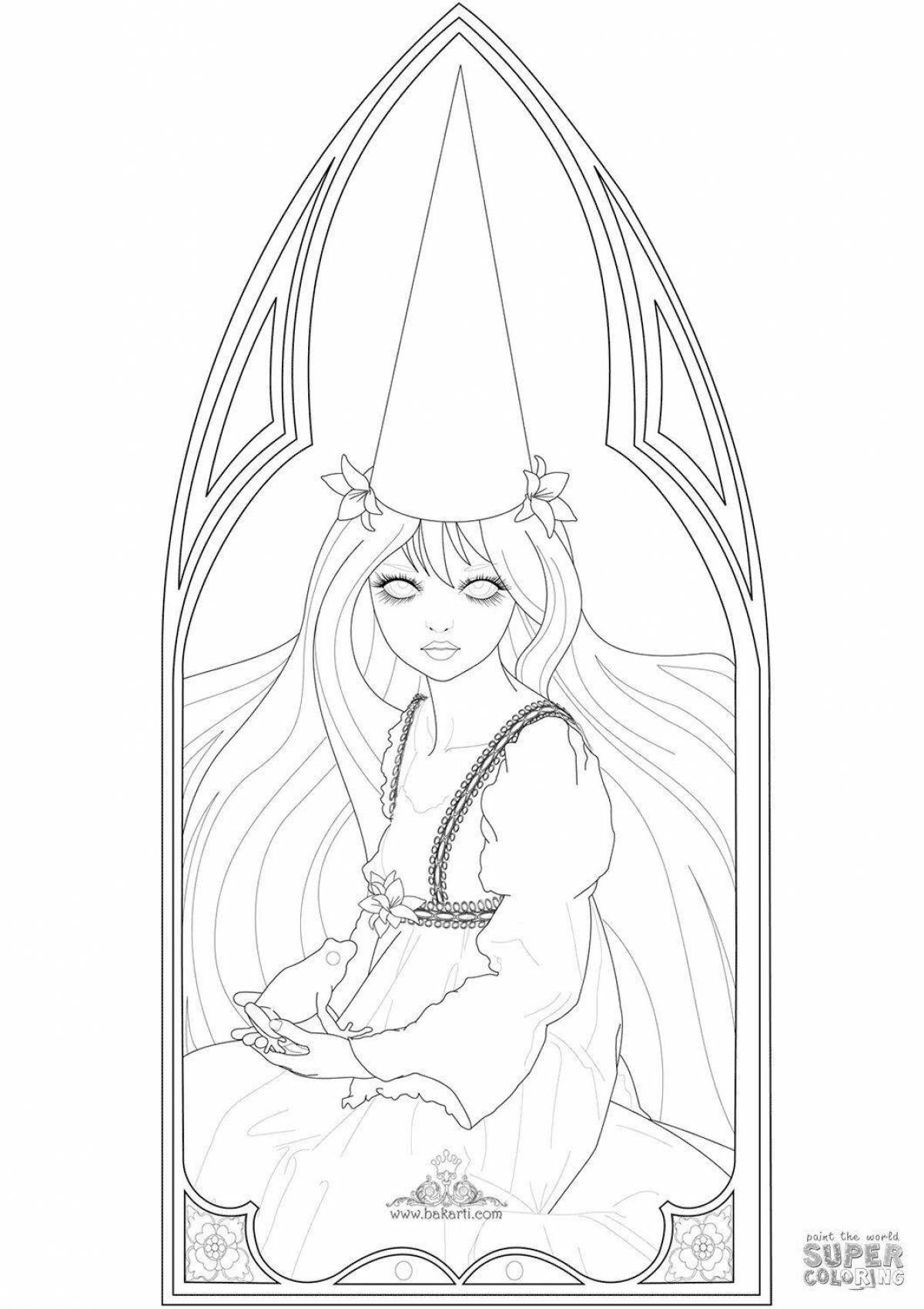 Crazy Goldilocks Coloring Page